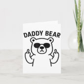 Daddy Bear Funny Gift For Men Boys  カード (正面)
