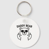 Daddy Bear Funny Gift For Men Boys  キーホルダー (正面)
