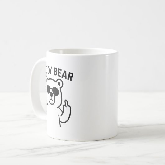 Daddy Bear Funny Gift For Men Boys コーヒーマグカップ (正面左)