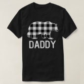 Daddy Bear Pajama Grey Buffalo Plaid Tシャツ (デザイン正面)