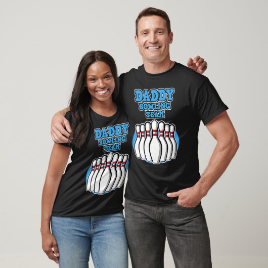 Daddy Bowling Team  Bowling  Father's Day Tシャツ (ユニセックス)
