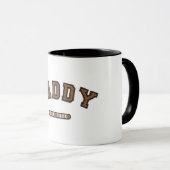Daddy Brown Leather Est. 創立 グラフィック マグカップ (正面右)