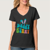 Daddy Bunny Cute Bunny Rabbit Family Easter Day Da Tシャツ (正面)