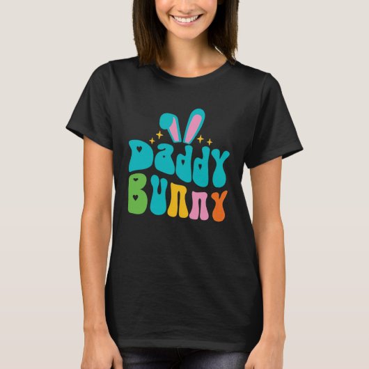 Daddy Bunny Cute Bunny Rabbit Family Easter Day Da Tシャツ (正面)