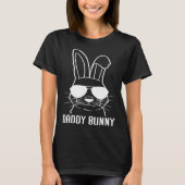 Daddy Bunny Cute Sunglass Bunny Family Easter Tシャツ (正面)