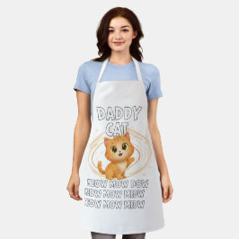 Daddy Cat Meow Spiral - Apron エプロン