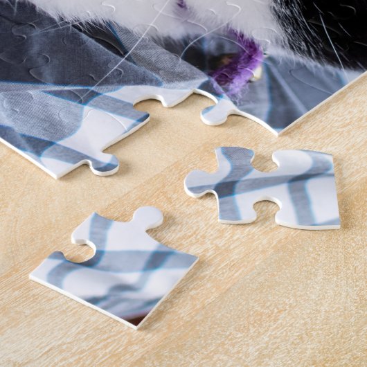 Daddy cat since Photo cute cat ジグソーパズル (側面)