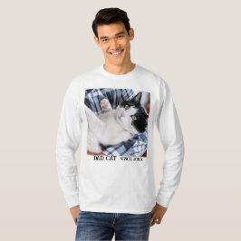 Daddy cat since Photo cute cat Tシャツ