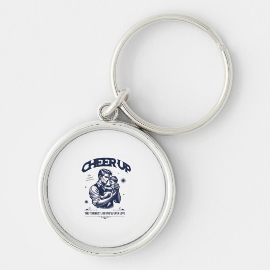 DADDY CHEER UP ROUND KEYCHAIN  キーホルダー (正面)