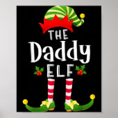 Daddy Christmas Elf Matching Pajama X-mas Party  ポスター (正面)