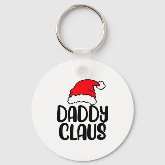 Daddy Claus, Family Matching Christmas Father Men キーホルダー (正面)