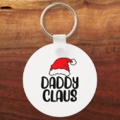 Daddy Claus, Family Matching Christmas Father Men キーホルダー (正面)