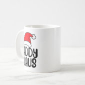 Daddy Claus, Family Matching Christmas Father Men コーヒーマグカップ (正面左)