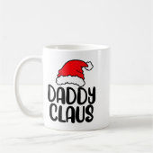 Daddy Claus, Family Matching Christmas Father Men コーヒーマグカップ (左)