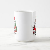 Daddy Claus with a Reindeer コーヒーマグカップ (中央)