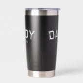 Daddy Dad Established Bold White New Dad Gift 保温保冷タンブラー (左面)