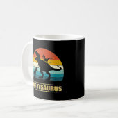 Daddy Dadhysaurus 2子供の父の日Gif コーヒーマグカップ (正面左)