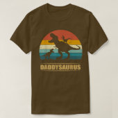 Daddy Dadhysaurus 2子供の父の日Gif Tシャツ (デザイン正面)