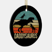 Daddy Daidan Daddhysaurus 2 Two Kids Christmas セラミックオーナメント (右)