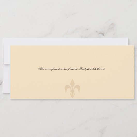 Daddy Daughter Dance Paris France Boarding Pass 招待状 (裏面)