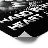 Daddy Daughter Fist Bump Matching Father &# s Day ポスター (角)