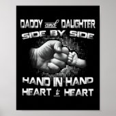 Daddy Daughter Fist Bump Matching Father &# s Day ポスター (正面)