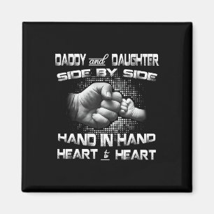 Daddy Daughter Fist Bump Matching Father &#; s Day マグネット