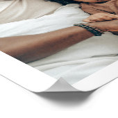 Daddy Definition パーソナライズされた 4枚の写真コラージュ ポスター (角)