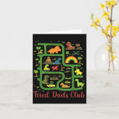 Daddy Dinosaur Dino Land Map Tired Dads Club カード (黄色い花)