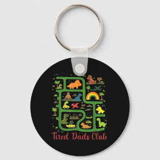 Daddy Dinosaur Dino Land Map Tired Dads Club キーホルダー
