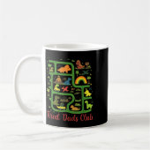 Daddy Dinosaur Dino Land Map Tired Dads Club コーヒーマグカップ (左)