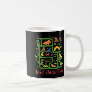 Daddy Dinosaur Dino Land Map Tired Dads Club コーヒーマグカップ