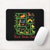 Daddy Dinosaur Dino Land Map Tired Dads Club マウスパッド (マウス)