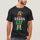 Daddy Elf Family Matching Group Christmas Dad Men Tシャツ (正面)