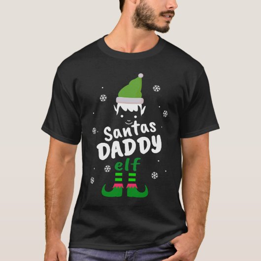 Daddy Elf  Santas Christmas Elf Family Groups Tシャツ (正面)