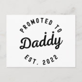 Daddy Estに昇格。2022ニューパパ 案内ポストカード (正面)