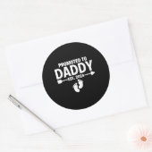 Daddy Est 2024父の日に昇格 ラウンドシール (封筒)