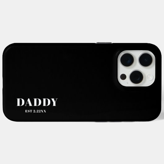 Daddy Est custom  Black &White  iPhone / iPad case Case-Mate iPhoneケース (裏面 (横))