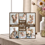 Daddy Ever 最高の - Wood Father's Day Photo Collage フォトプラーク<br><div class="desc">祝「パパエバー」の父の日の写真コラージュのプラークと最高のお前のパパは、世界を意味する人に心から敬意を表す。この美しく細工されたプラークは高品質、カスタマイズ可能な写真コラージュを備え、大切な思い出や特別な瞬間を展示することができる。コラージュは美しく配のまわりに置されはっきりしたた愛のメッセージ「最高のパパ・エバー」は、どの部屋にも最適なセンターピースとなっている。耐久性のある素材を使った仕上げお洒落で、このプラークはパパへの愛情と同様に、時間のテストに耐えるように設計されている。壁に表示されるか、机に置かれるかパーソナライズされた、この贈り物は必ず彼の顔にスマイルを持って来て、忘れられない絆を思い出させる共有。父の日、誕生日、または任意の大事な行事に理想的な"最高のパパ・エバー"フォトコラージュのプラークは、彼のハートを何年も暖めるであろう永遠の記念の杯来である。</div>