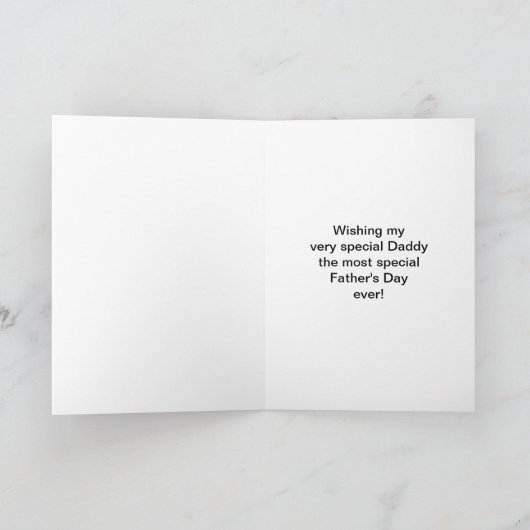 Daddy Faters Day Card - Iハートマイパパ写真 カード (内部)