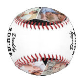 Daddy Father's Day Photo 野球ボール (裏面)