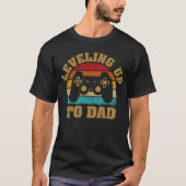 Daddy Gamerの妊娠の発表にレベリング Tシャツ (正面)