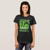 Daddy Gamerの妊娠の発表にレベリング Tシャツ (正面フル)