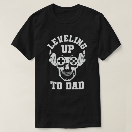 Daddy Gamerの妊娠の発表にレベリング Tシャツ (デザイン正面)