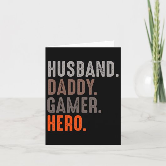 Daddy Gamer Hero - Esport Lover – ビデオゲーム カード (正面)