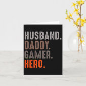 Daddy Gamer Hero - Esport Lover – ビデオゲーム カード (黄色い花)