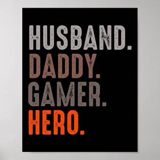 Daddy Gamer Hero - Esport Lover – ビデオゲーム ポスター (正面)