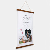 Daddy Gift独自の3つのフォトコラージュを作成 吊り下げ型タペストリー (傾斜あり)