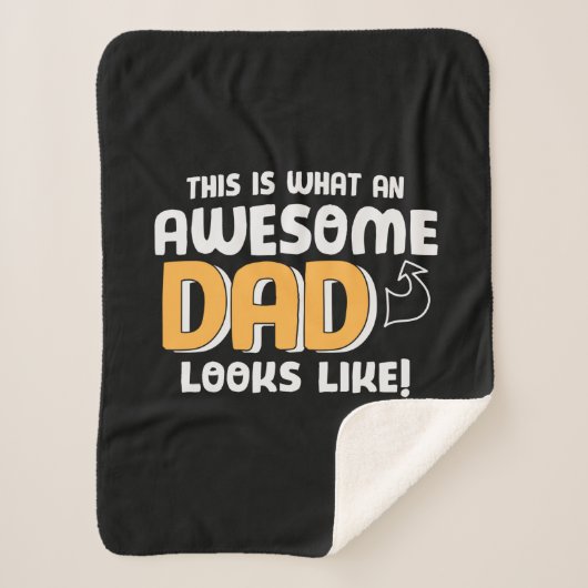 Daddy Gift An 素晴らしパパ シェルパブランケット (正面)