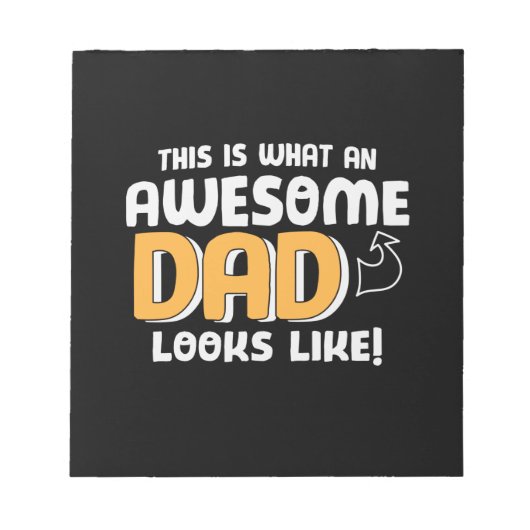 Daddy Gift An 素晴らしパパ ノートパッド (正面)